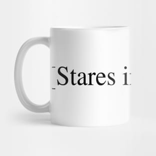 Stares in Spanish Mug